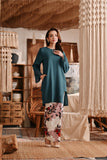 The Bay Women Summer Kurung Top - Emerald Green