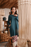 The Bay Women Summer Kurung Top - Emerald Green