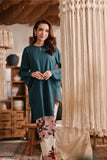 The Bay Women Summer Kurung Top - Emerald Green