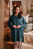 The Bay Women Summer Kurung Top - Emerald Green