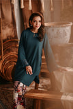 The Bay Women Summer Kurung Top - Emerald Green