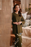 The Bay Women Broderie Kurung Blouse - Olive