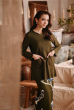 The Bay Women Broderie Kurung Blouse - Olive