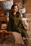 The Bay Women Broderie Kurung Blouse - Olive