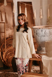 The Bay Women Broderie Kurung Blouse - Khaki