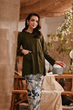 The Bay Women Broderie Kurung Blouse - Olive