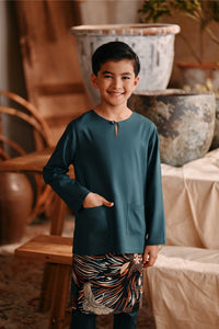 The Bay Kurta - Emerald Green