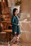 The Bay Summer Kurung Top - Emerald Green