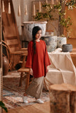 The Bay Summer Kurung Top - Terracotta