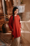 The Bay Summer Kurung Top - Terracotta