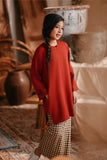 The Bay Summer Kurung Top - Terracotta