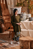 The Bay Summer Kurung Top - Olive