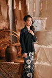 The Bay Broderie Kebaya Top - Black