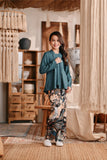 The Bay Broderie Kebaya Top - Emerald Green