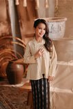 The Bay Broderie Kebaya Top - Khaki