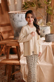 The Bay Broderie Kebaya Top - Khaki