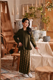 The Bay Broderie Kebaya Top - Olive