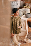 The Bay Kurta - Olive Stripe