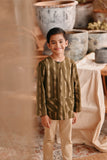 The Bay Kurta - Olive Stripe