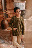 The Bay Kurta - Olive Stripe