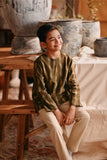 The Bay Kurta - Olive Stripe