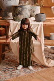 The Bay Summer Kurung Top - Olive Stripe