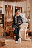 The Bay Kurta - Black Stripe