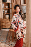 The Bay Summer Kurung Top - Blooming