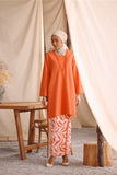 The Bayu Women Kurung Top - Orange