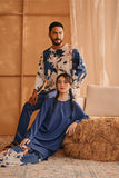 The Nest Women Kurung Riau Top - Steel Blue