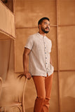 The Nest Men Oriental Shirt - Earth Stripe