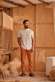 The Nest Men Oriental Shirt - Earth Stripe