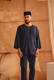 The Nest Men 3/4 Sleeve Kurta - Navy Blue