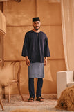 The Nest Men 3/4 Sleeve Kurta - Navy Blue