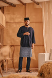 The Nest Men 3/4 Sleeve Kurta - Navy Blue