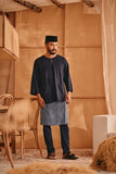 The Nest Men 3/4 Sleeve Kurta - Navy Blue