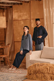 The Nest Men 3/4 Sleeve Kurta - Navy Blue