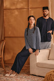 The Nest Men 3/4 Sleeve Kurta - Navy Blue