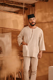 The Nest Men 3/4 Sleeve Kurta - Champagne