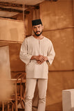 The Nest Men 3/4 Sleeve Kurta - Champagne