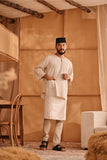 The Nest Men 3/4 Sleeve Kurta - Champagne