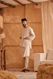 The Nest Men 3/4 Sleeve Kurta - Champagne