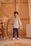 The Nest 3/4 Sleeve Kurta - Earth Stripe