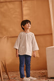 The Nest 3/4 Sleeve Kurta - Earth Stripe