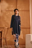 The Nest Women Kurung Riau Top - Navy Blue