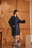 The Nest Women Kurung Riau Top - Navy Blue