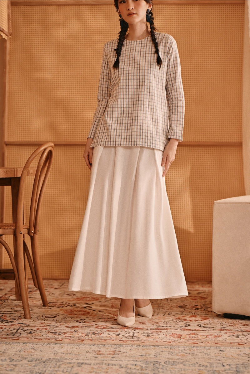 The Nest Women A-Line Skirt - White