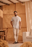 The Nest Men Oriental Shirt - Earth Checked