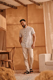 The Nest Men Oriental Shirt - Earth Checked