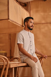 The Nest Men Oriental Shirt - Earth Checked